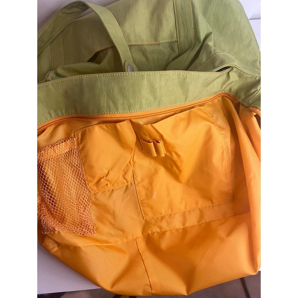 NEW Baggallini XL Hampton Bright Green/Orange Satchel Travel Gym Carry All TBag - Picture 9 of 14